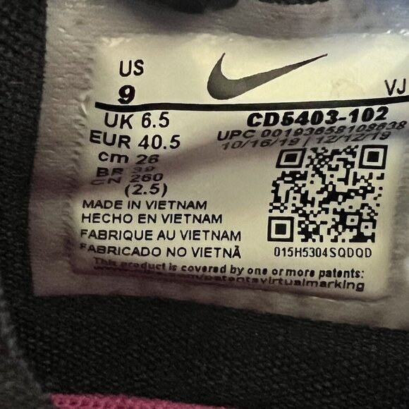 Nike Amixa Womens 9 White Sporty Sneakers Running Training Shoes CD5403-102 - Picture 10 of 11